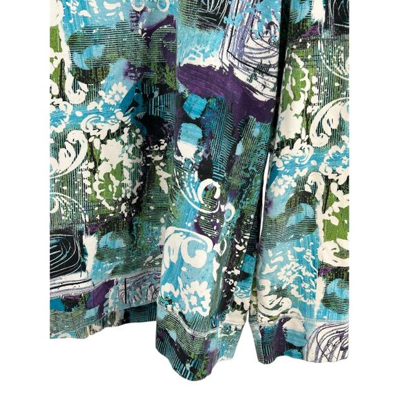 Chico's Additions Jacket Full Zip Size Large Stretch‎ Lightweight with Pockets - Picture 7 of 11